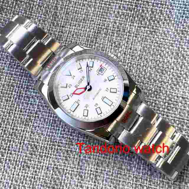 36/39mm Polished Case Mingzhu 2813 MIyota 8215 Men Watch Sapphire Glass Oyster
