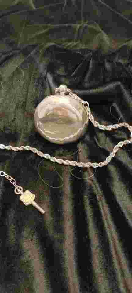 Stunning Key Wind Key Set Pocket Watch English Sterling Case With Key Working