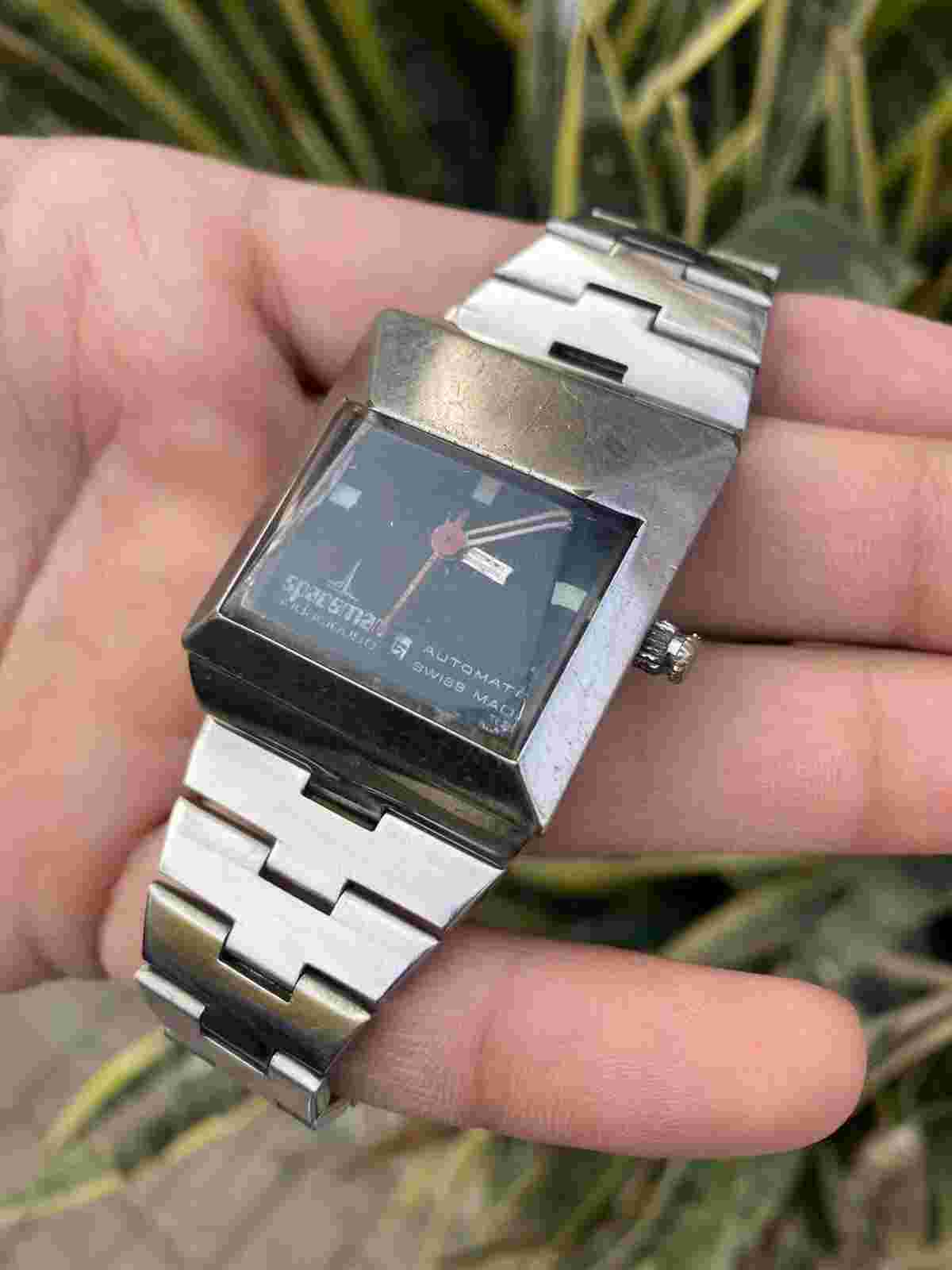 OMAX SPACEMAN AUDACIEUSE Automatic Swiss Vintage Watch Rare (Need Service)