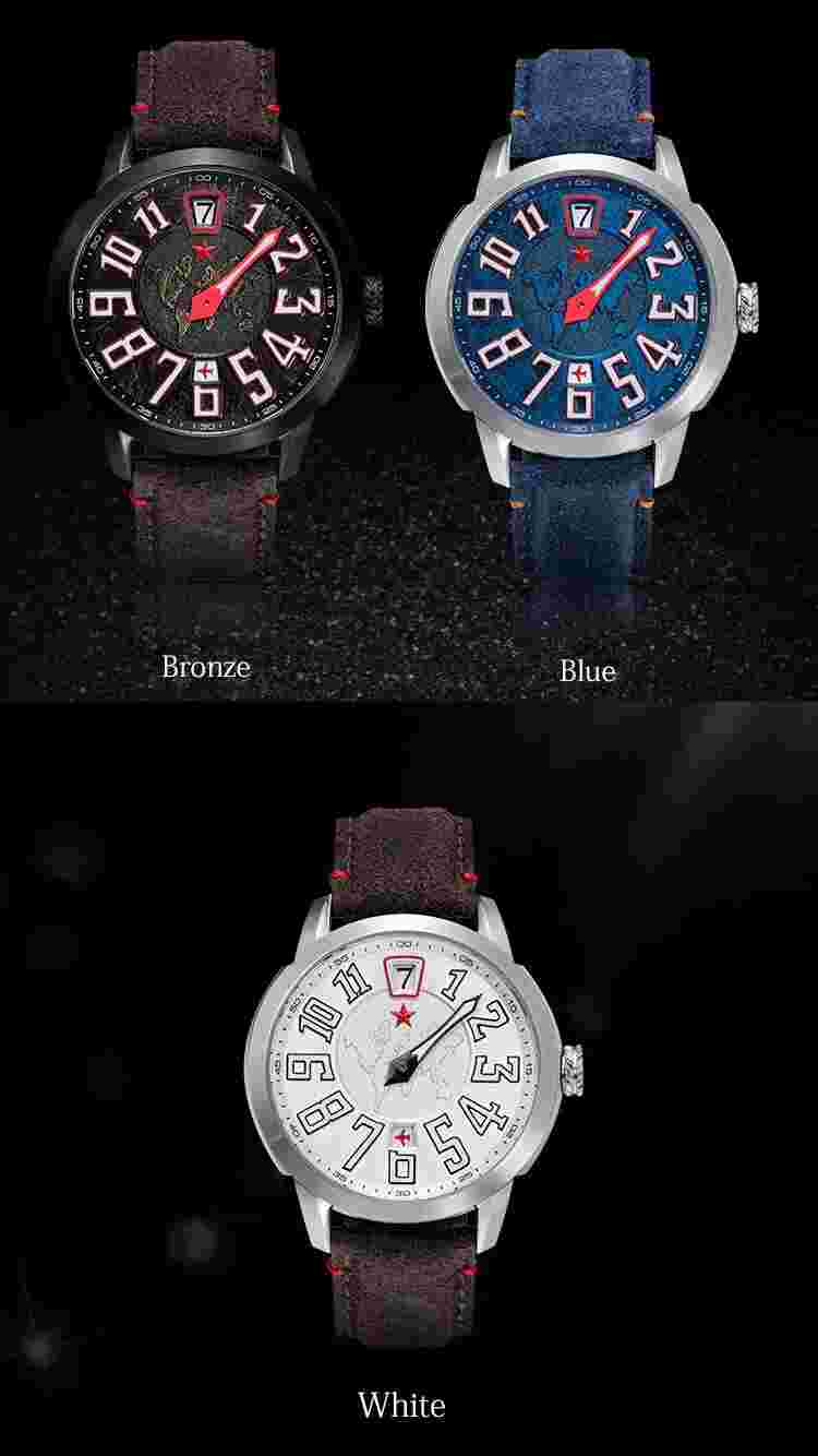 RED STAR Flight Series Seagull ST1721 Jump Hour Automatic Mechanical Watch 50M