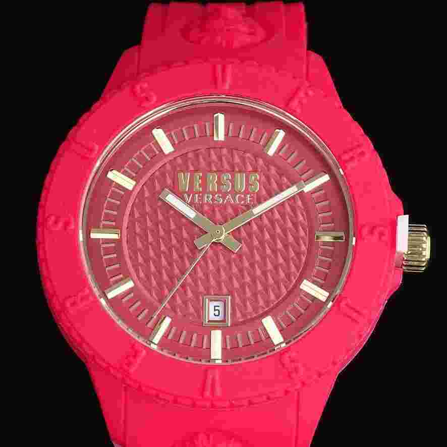 Versus Versace High-Class Men'S Watches 43Mm Red