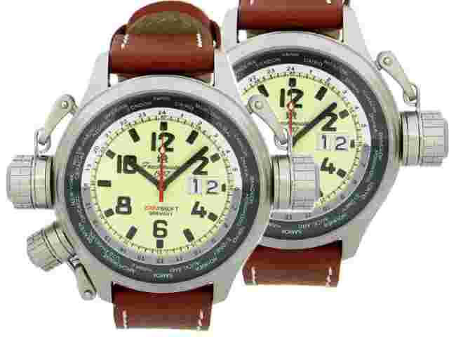 XXL BIG-DATE Worldtour Luminous protecting crown T0156