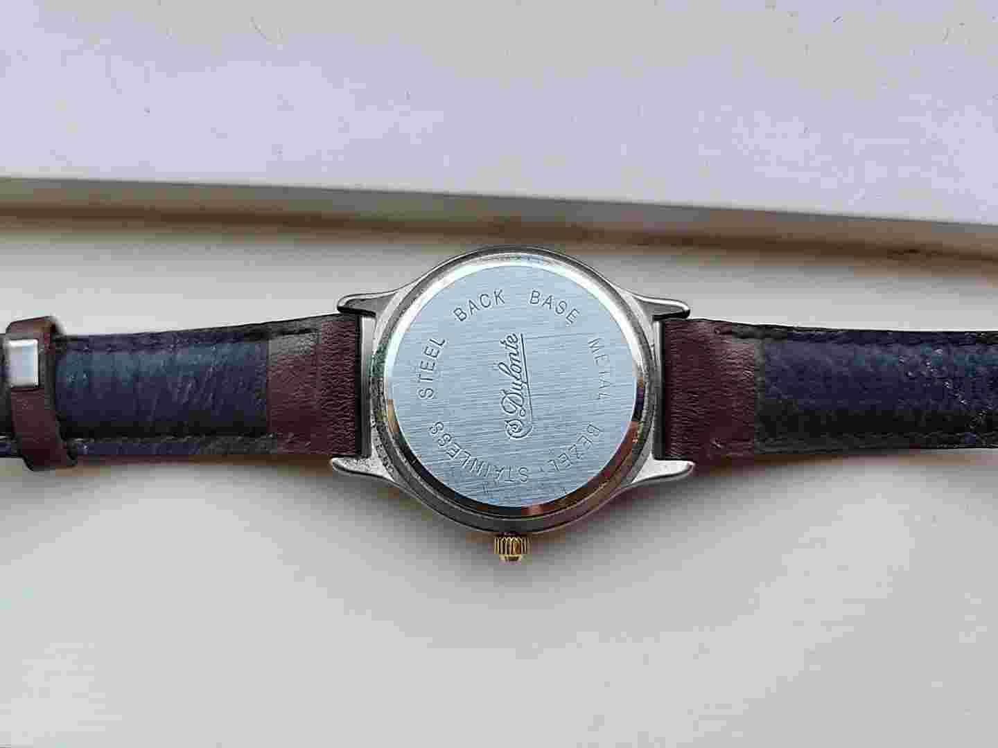 Vintage Riviera Indiglo Leather Band Women's Watch NEW Battery, Work