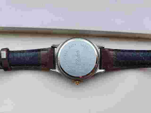 Vintage Riviera Indiglo Leather Band Women's Watch NEW Battery, Work