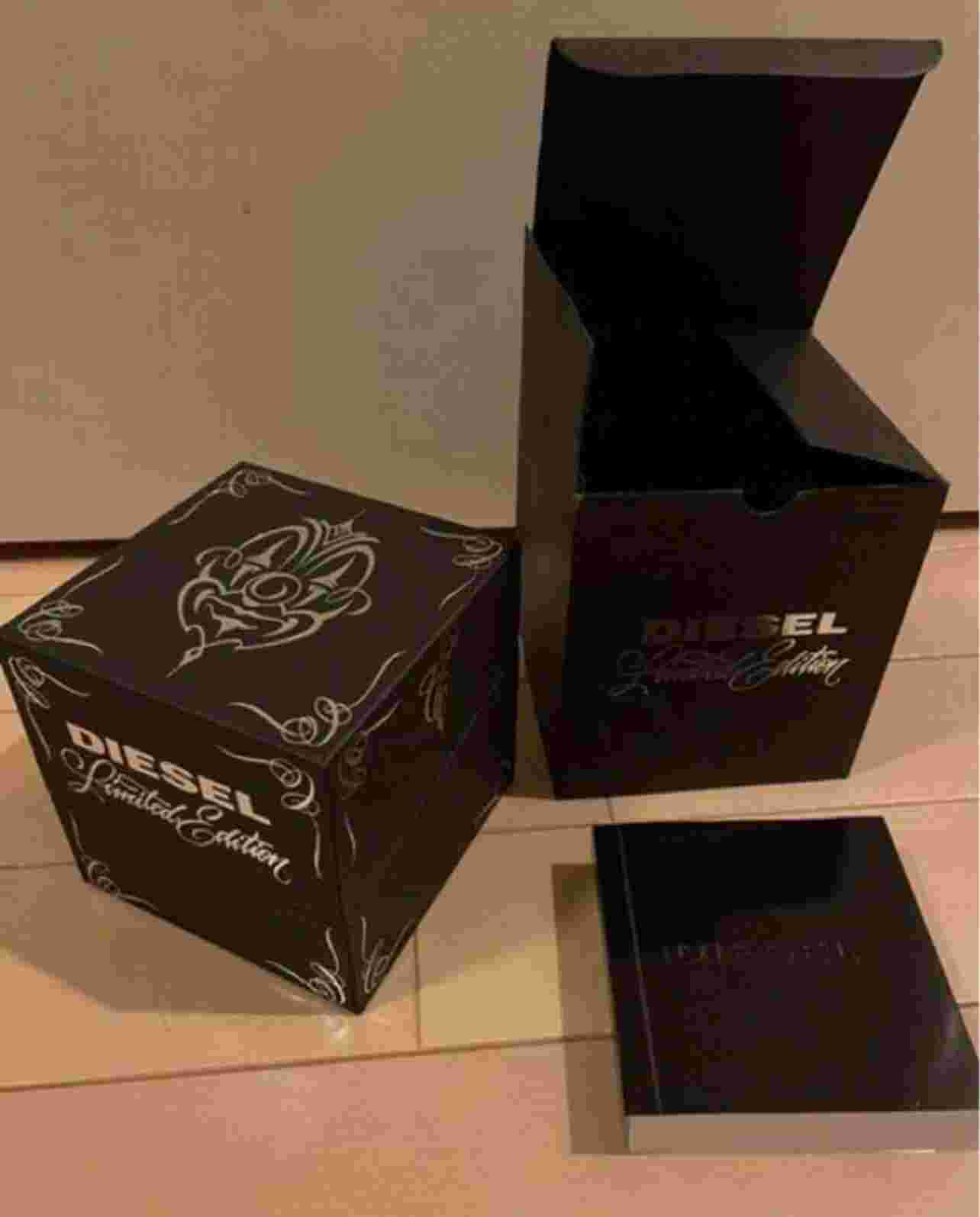 diesel × mister cartoon watch Chicano LA DZMC-0001 rubber quartz men's analog