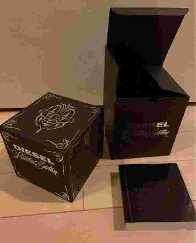 diesel × mister cartoon watch Chicano LA DZMC-0001 rubber quartz men's analog