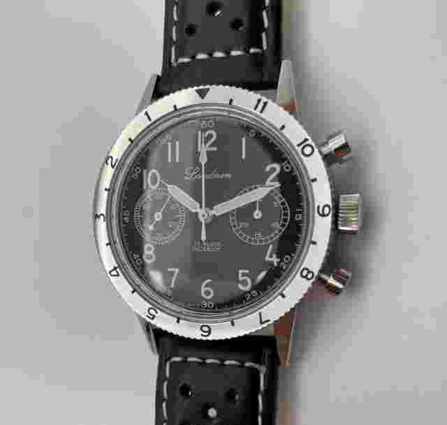 LANDERON CHRONOGRAPH TYPE 20 WHITE INDEXES MANUAL WINDING (C)
