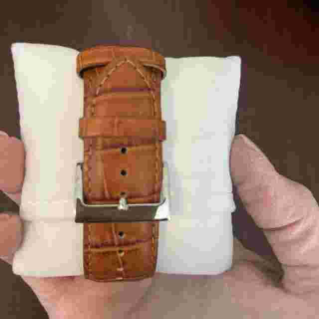 Honora Mother of Pearl Watch with Brown Leather Band