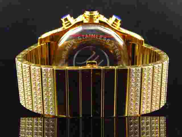New Mens Jewelry Unlimited Luxury Iced Cubic Zirconia Watch 48MM BR-01