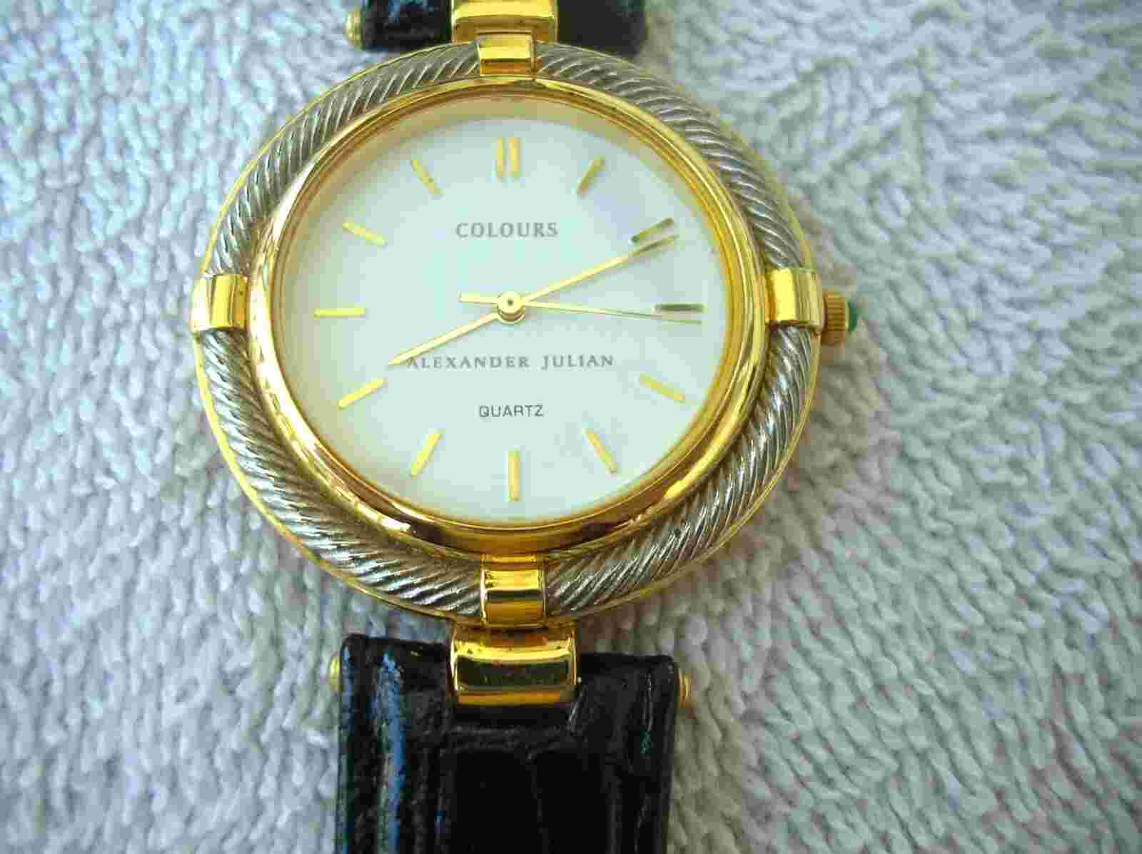 Vintage Alexander Julian  Colours  Quarts Watch,   Working  New Battery