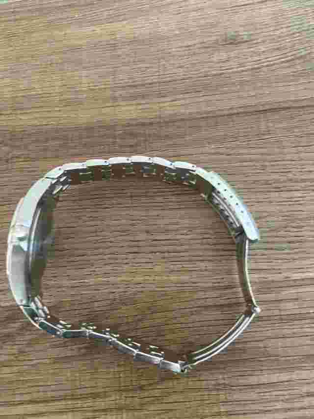 VTG Ford Quartz Watch Unisex Silver Bezel Analog New Battery 7.5" Works Great