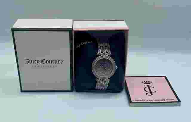 Juicy Couture Timepieces Women's Stainless Steel Bling Gemmed Watch Rare