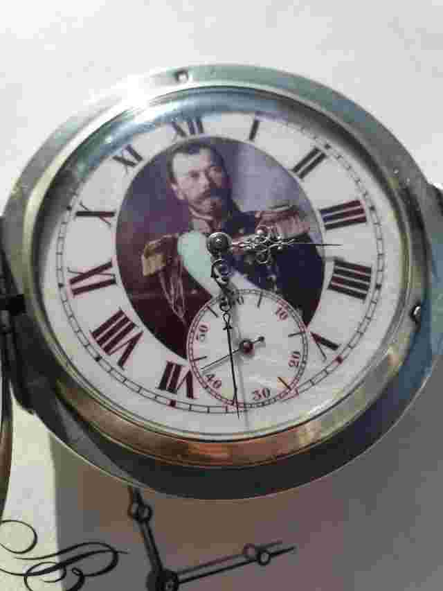 Antique Silver (0,875 84) Imperial Russian Military Pocket Watch circa 1900