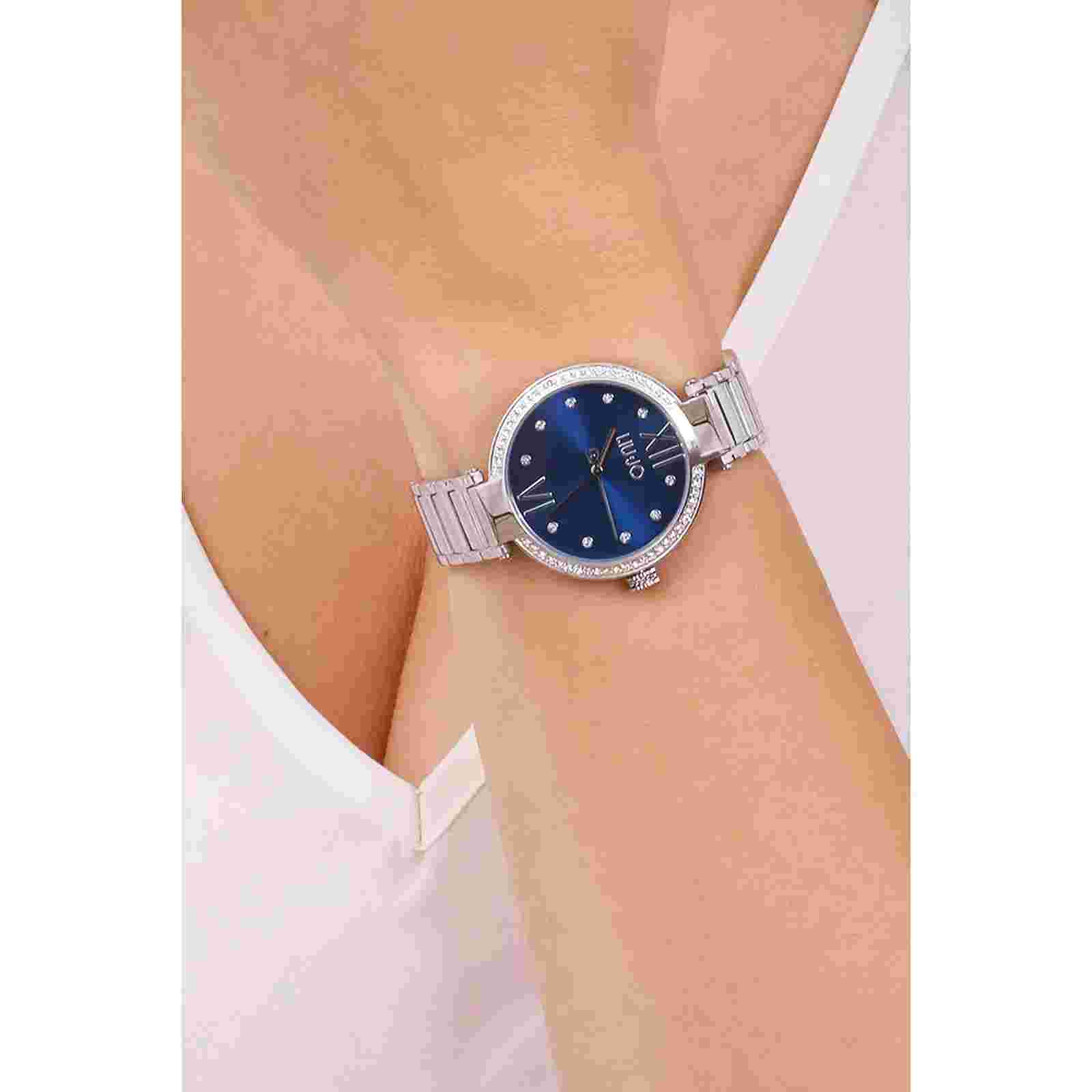 Women's Watch Liu Jo Divine Steel Case With Crystals Blue Dial TLJ2046