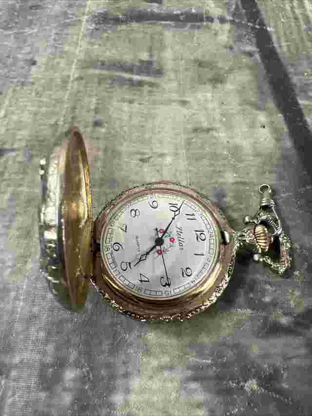 Stellar Quartz Pocket Watch Brass Soldier Not Tested