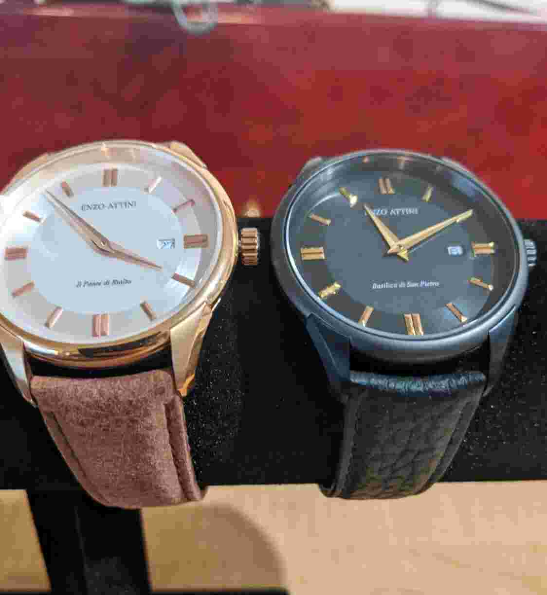 Lot of Two Enzo Attini Swiss Fine Watches Watch