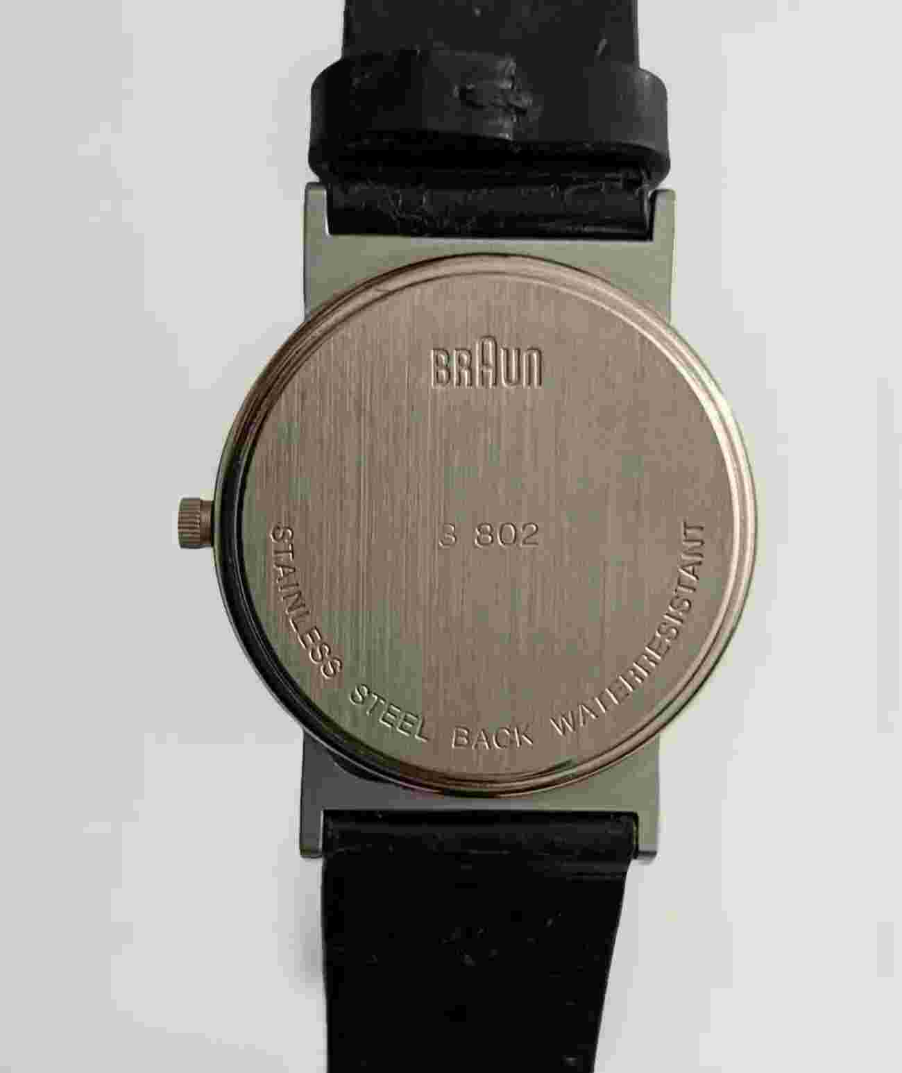 Braun AW20 Chrome Watch Designed by Dietrich Lubs Made in 1987 Germany
