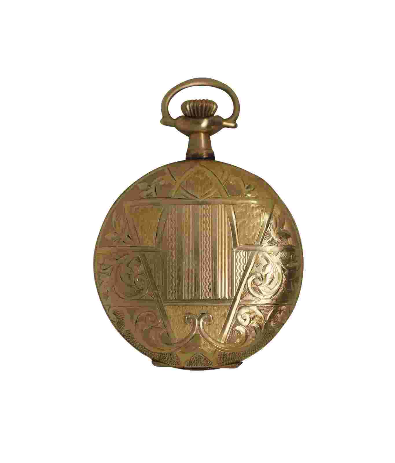 Antique Crown New York Standard Philadelphia Case 14k Gold Fill 7J Pocket Watch