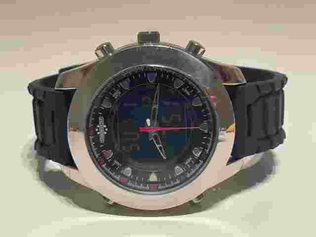 RETRO SPORT ANALOG DIGITAL ALARM CHRONOGRAPH MEN'S QUARTZ WATCH "CHRONOSTAR"