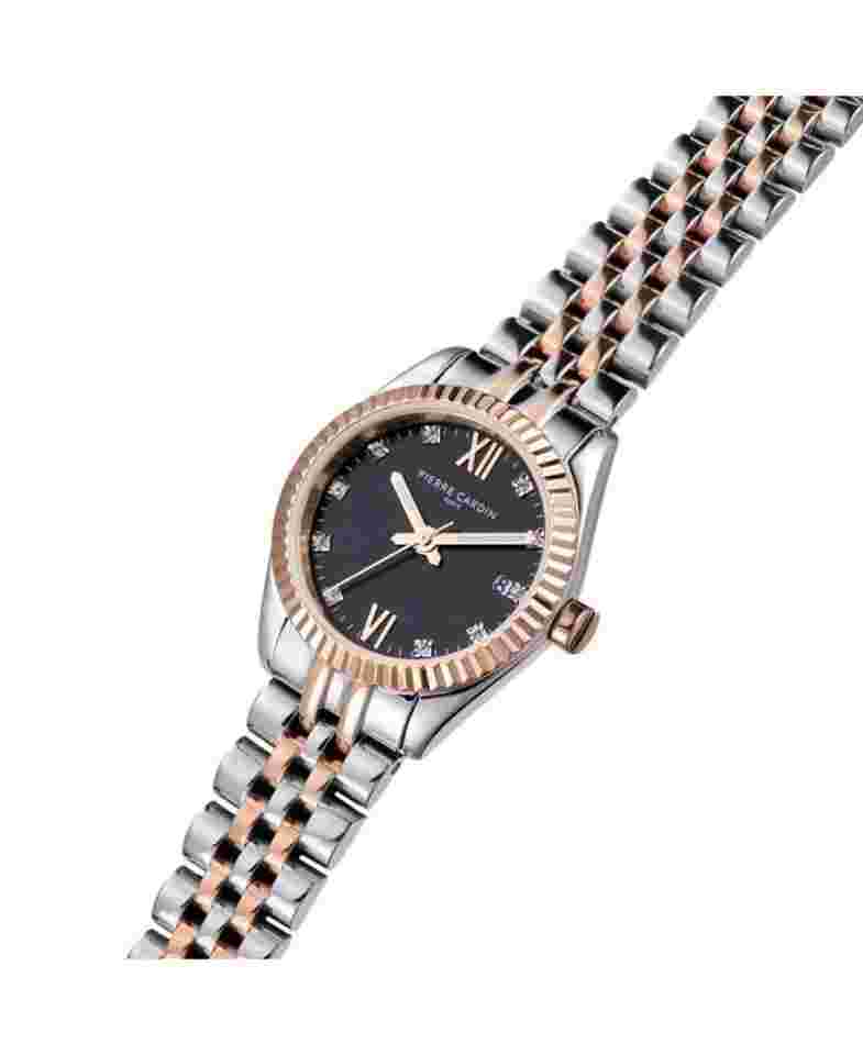 PIERRE CARDIN Women Analog Quartz Casual Watch Classic Dress Black Dial Waterpro