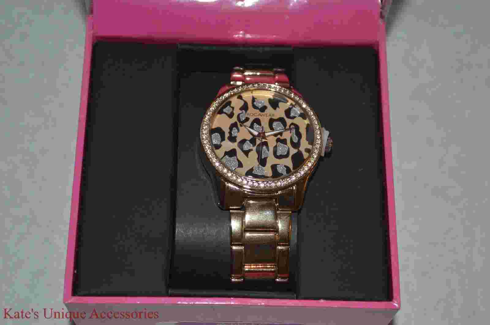 Rocawear Women's RL0110RG1-471 Stylish Bracelet Enamel Bezel Watch NIB NEW $75