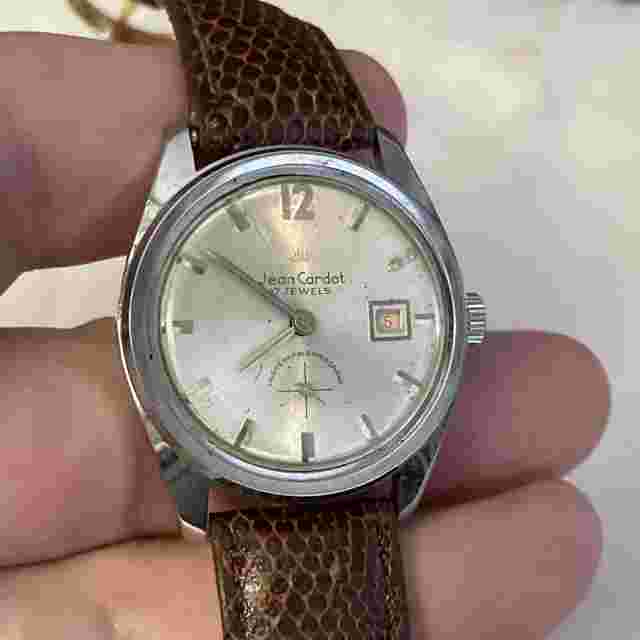 Jean Cardot 17 Jewels Dive Watch Running!
