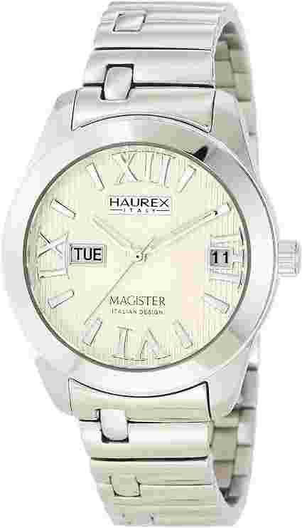 Haurex Italy Ladies Watch XA356DW1 Magister L with Silver Stainless Steel Strap