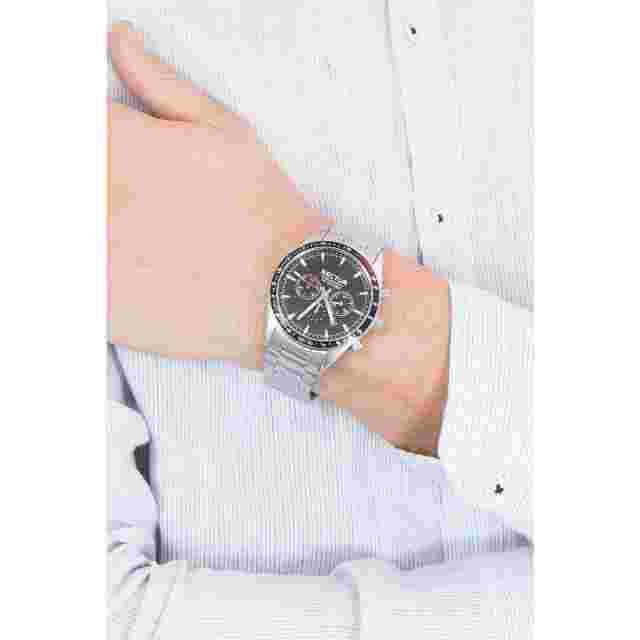 Men's Sector Chronograph Watch Stainless Steel Black Dial 44Mm New Original