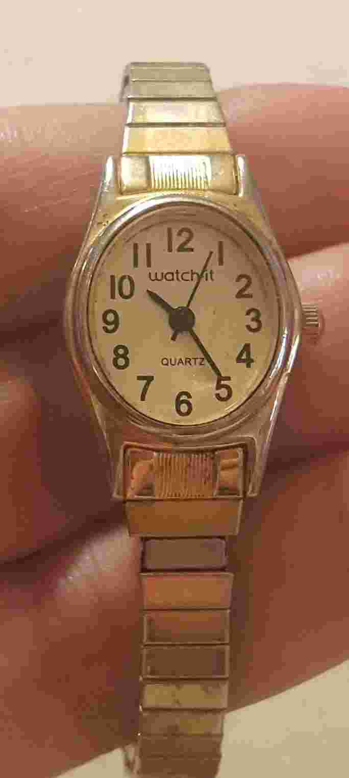 Vintage Watch-It Quartz Ladies Womens Wristwatch Watch Stretch Band Parts/Repair