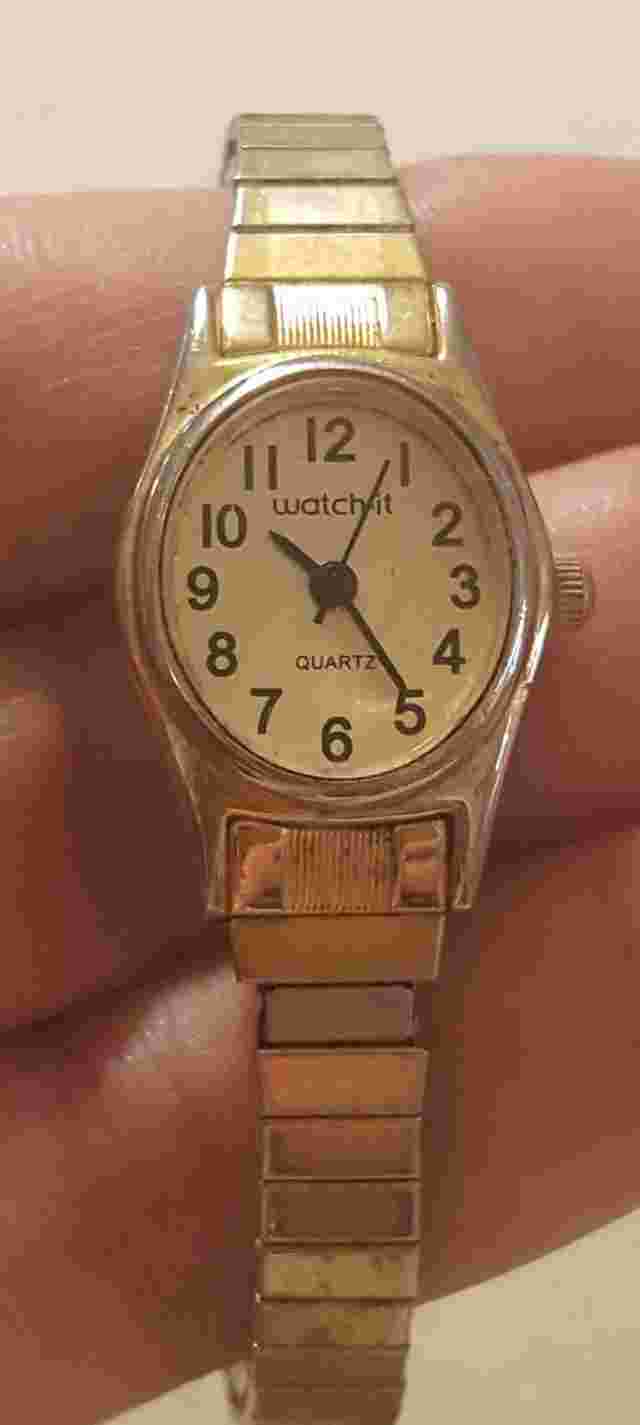 Vintage Watch-It Quartz Ladies Womens Wristwatch Watch Stretch Band Parts/Repair
