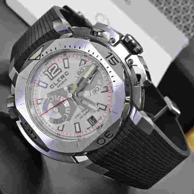 CLERC Hydroscaph Central Chrono Limited Edition with storage box and warranty