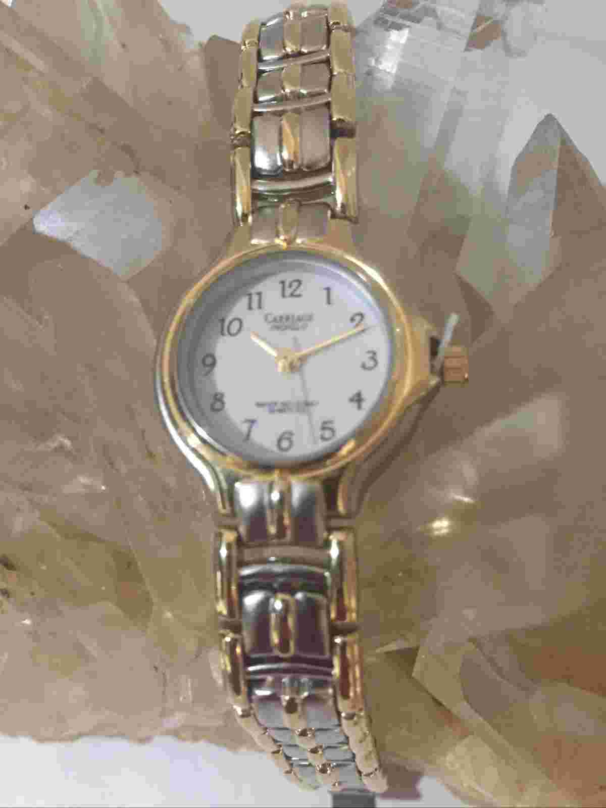 Nice Ladies Carriage Indiglo 30 Meter Bracelet Watch With New Battery