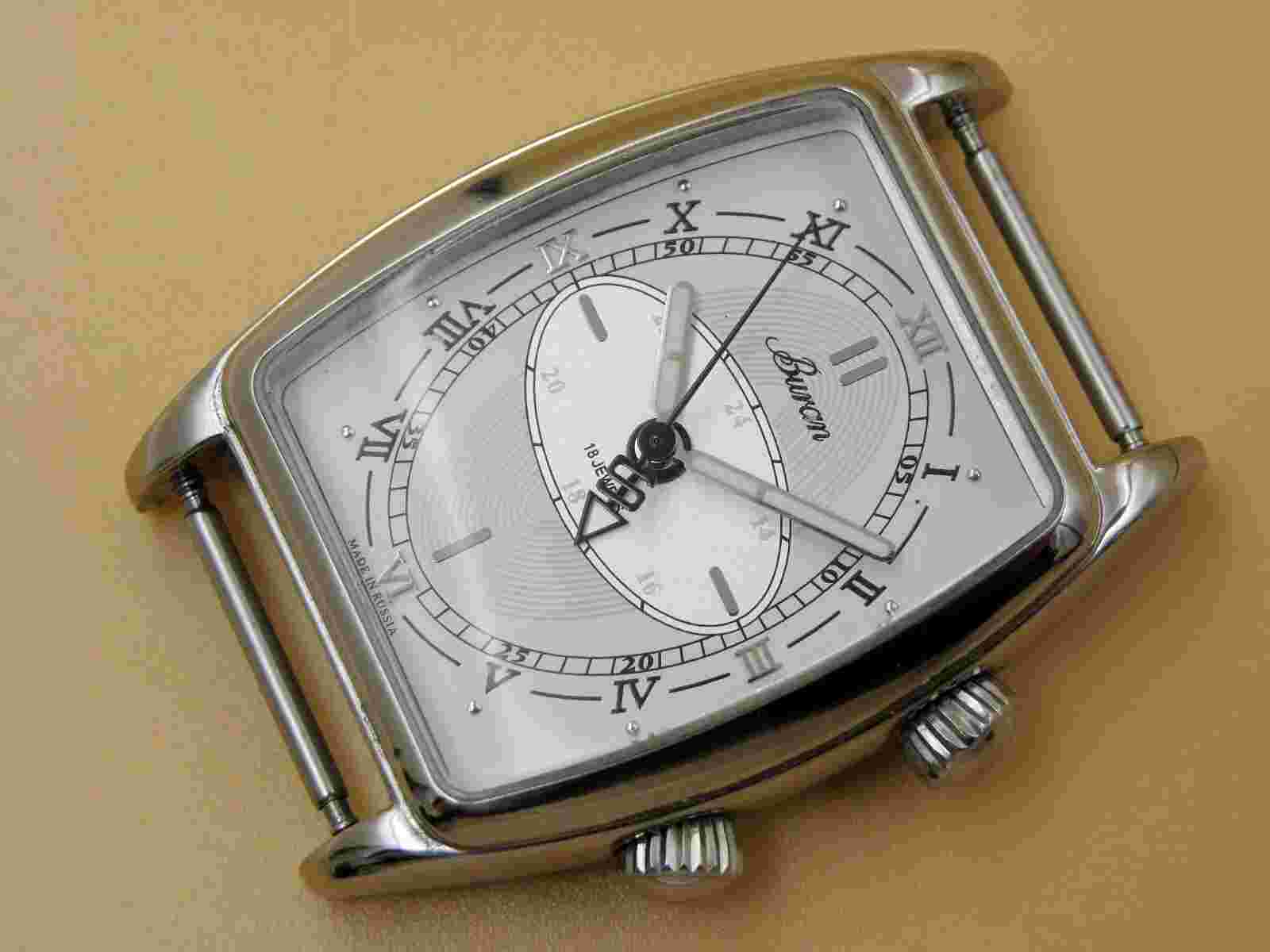 Buran Russian Tonneau Watch Alarm Movement 2612 POLJOT Limited