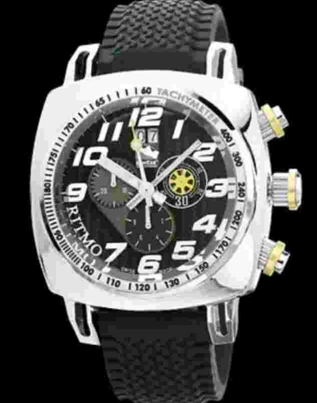 RITMO MVNDO Indy Car Yellow 221 07 Stainless Steel Swiss Movement Watch