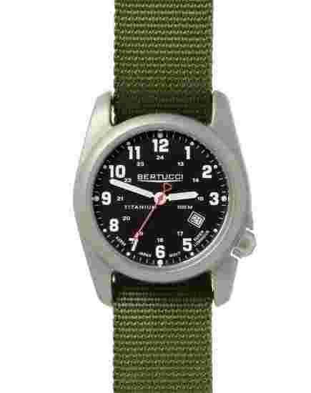 Bertucci Dx3 A-2t Titanium Original Classic Field Watch 12204 Khaki