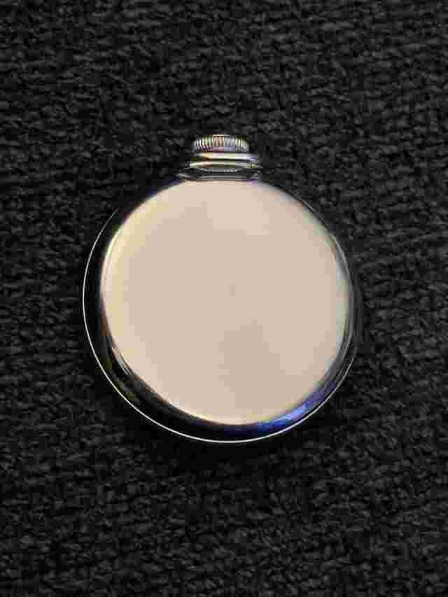 VINTAGE SENTINEL CLICK POCKET WATCH - WORKING. Free shipping!