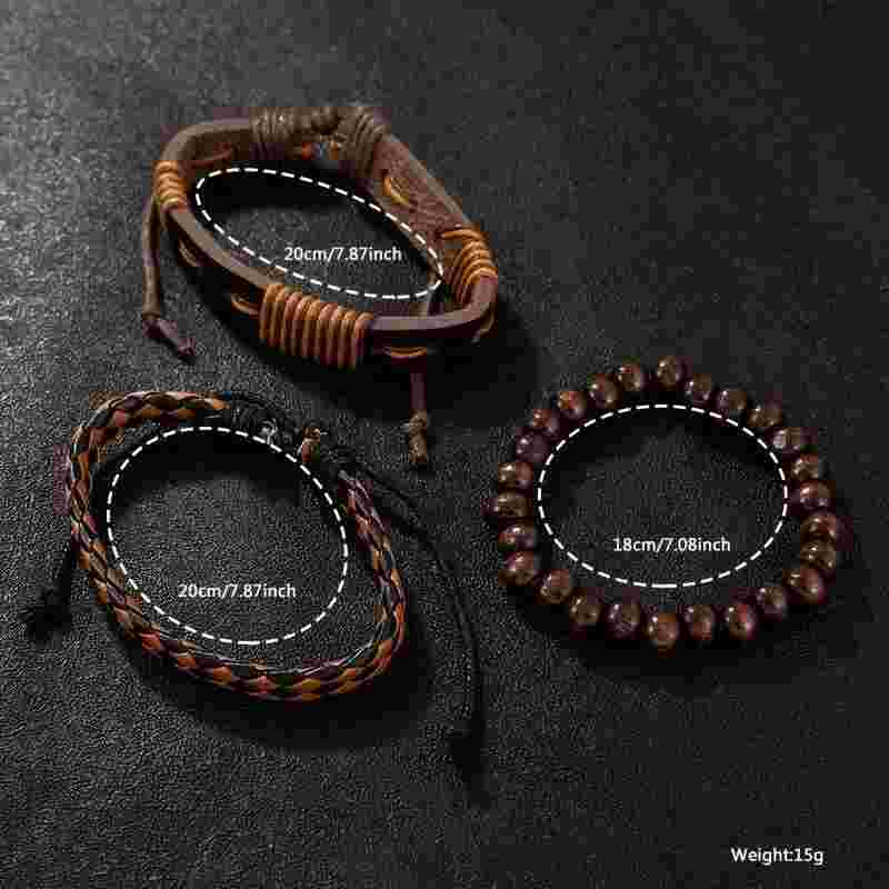 NEW LOWER PRICE - 4 Piece Men's Watch with 3 bands/bracelet
