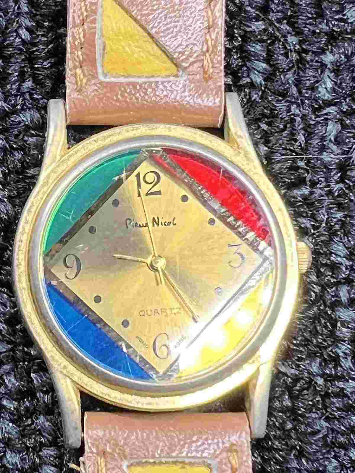 Beautiful Women’s P. Nicole Multicolor Wristwatch Hong Kong Mov.