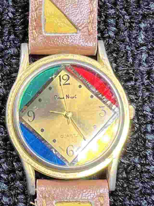 Beautiful Women’s P. Nicole Multicolor Wristwatch Hong Kong Mov.