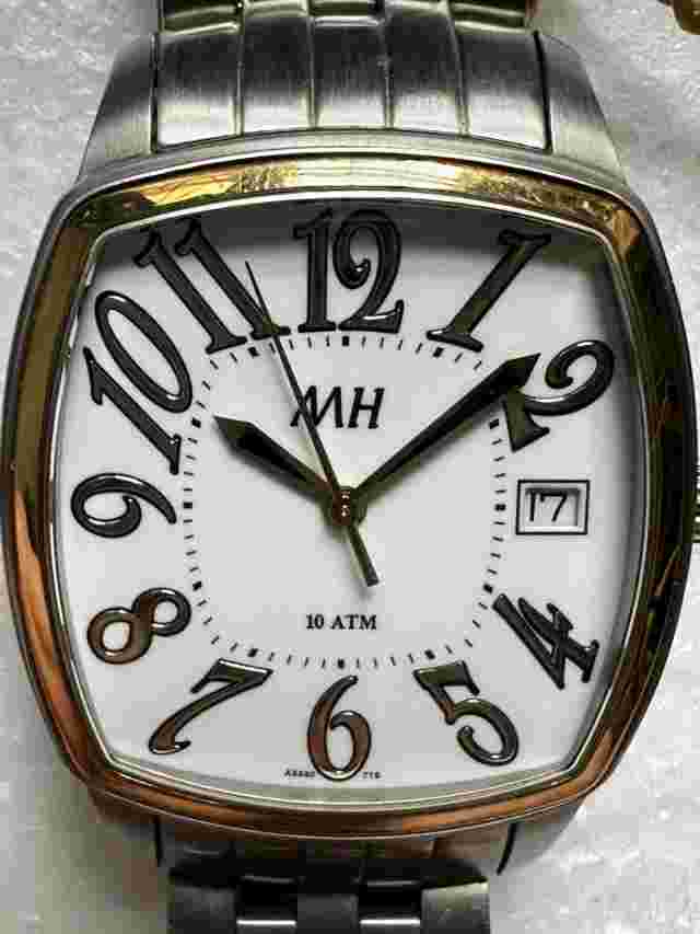 AH 10 ATM “Belair” "Wades" Stainless Steel & 18k Yellow Gold Watch