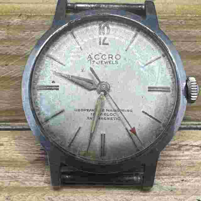 Accro 17 jewels Watch - Working condition No Band