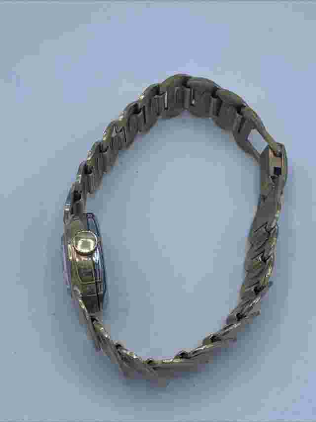 VTG Welsbro Womens Watch 17mm Case Wind Up Heart Shaped Links Bracelet READ