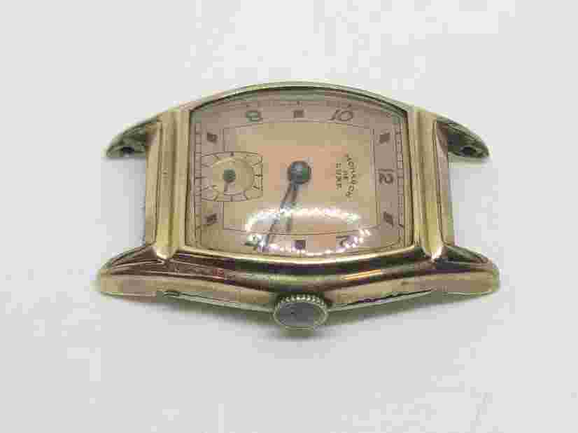 Vintage Monarch De Luxe 7J Mechanical Wrist Watch For Parts Or Repair