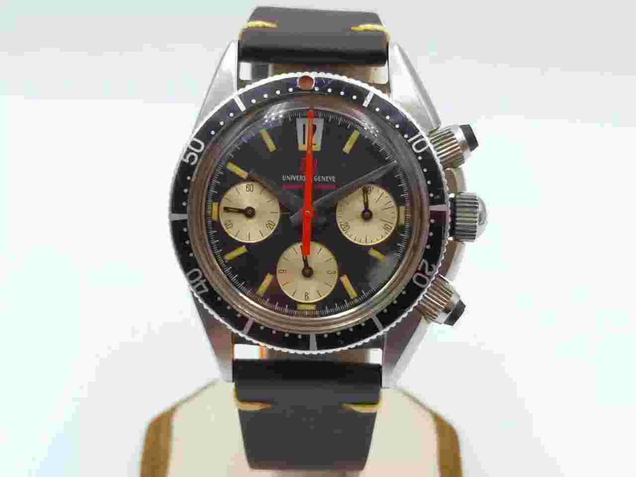 Authentic Universal Geneve Space-Compax Steel Chronograph Cal:72 Men's Watch