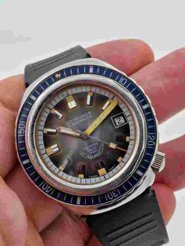 Rare Ocean Diver Blandford S.A - 100 Atoms Saphor 2001 Squale - 40mm