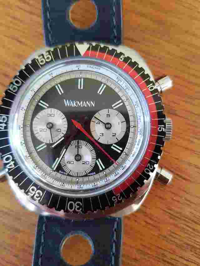 Wakmann Racetimer Flyback Chronograph Baumgartner for men  pre owned