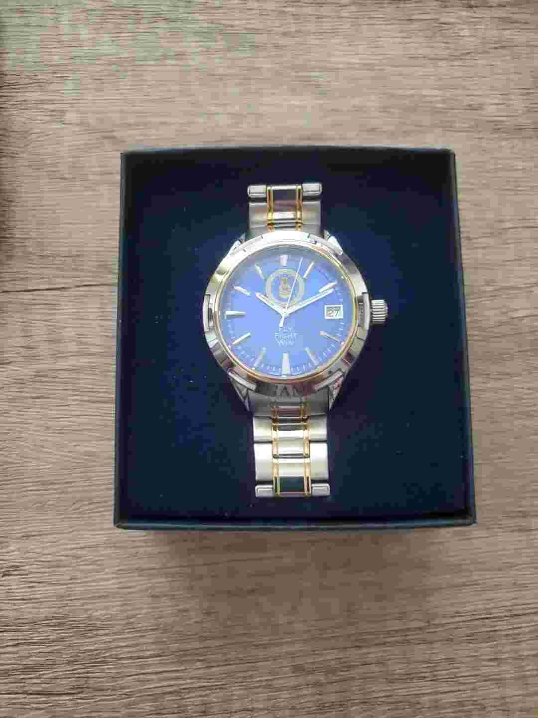 The Danbury Mint Executive Edge Men's Watch GAM Engraving Stainless Steel