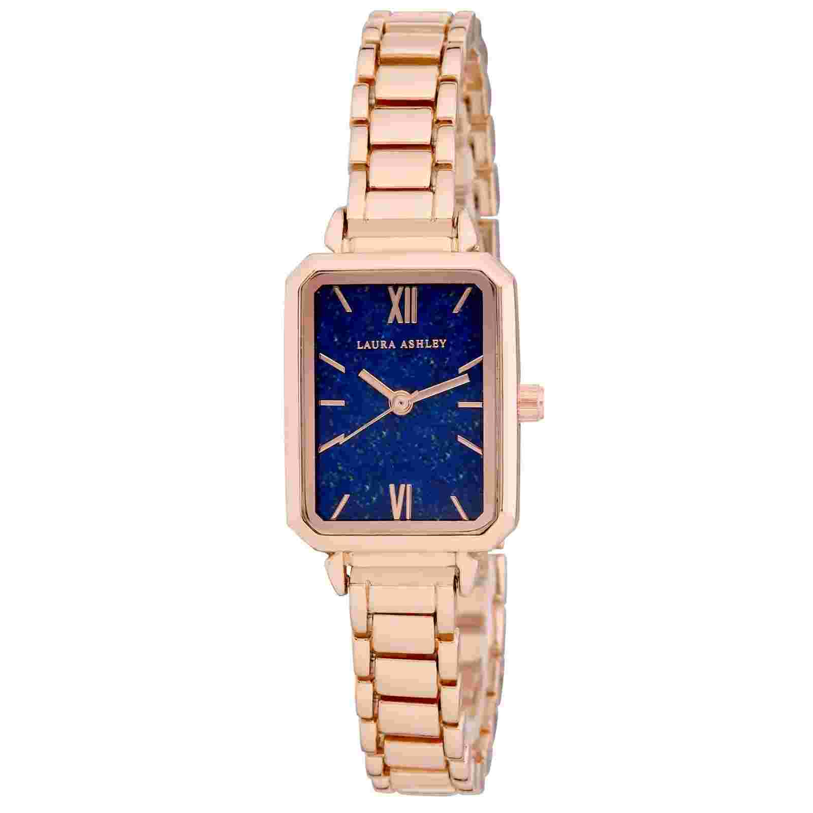 Laura Ashley Women's 21mm Tank Case Bracelet Watch (LA2079)
