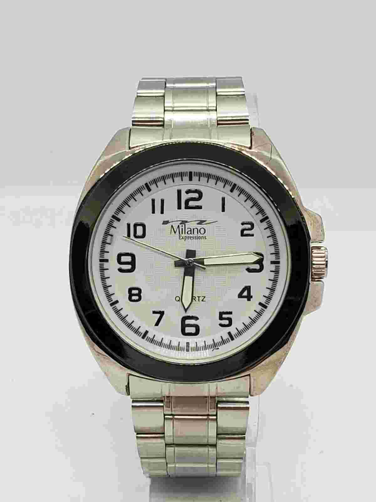 3551 Gino Milano Men's Watch 43mm White Dial Needs A New BATTERY