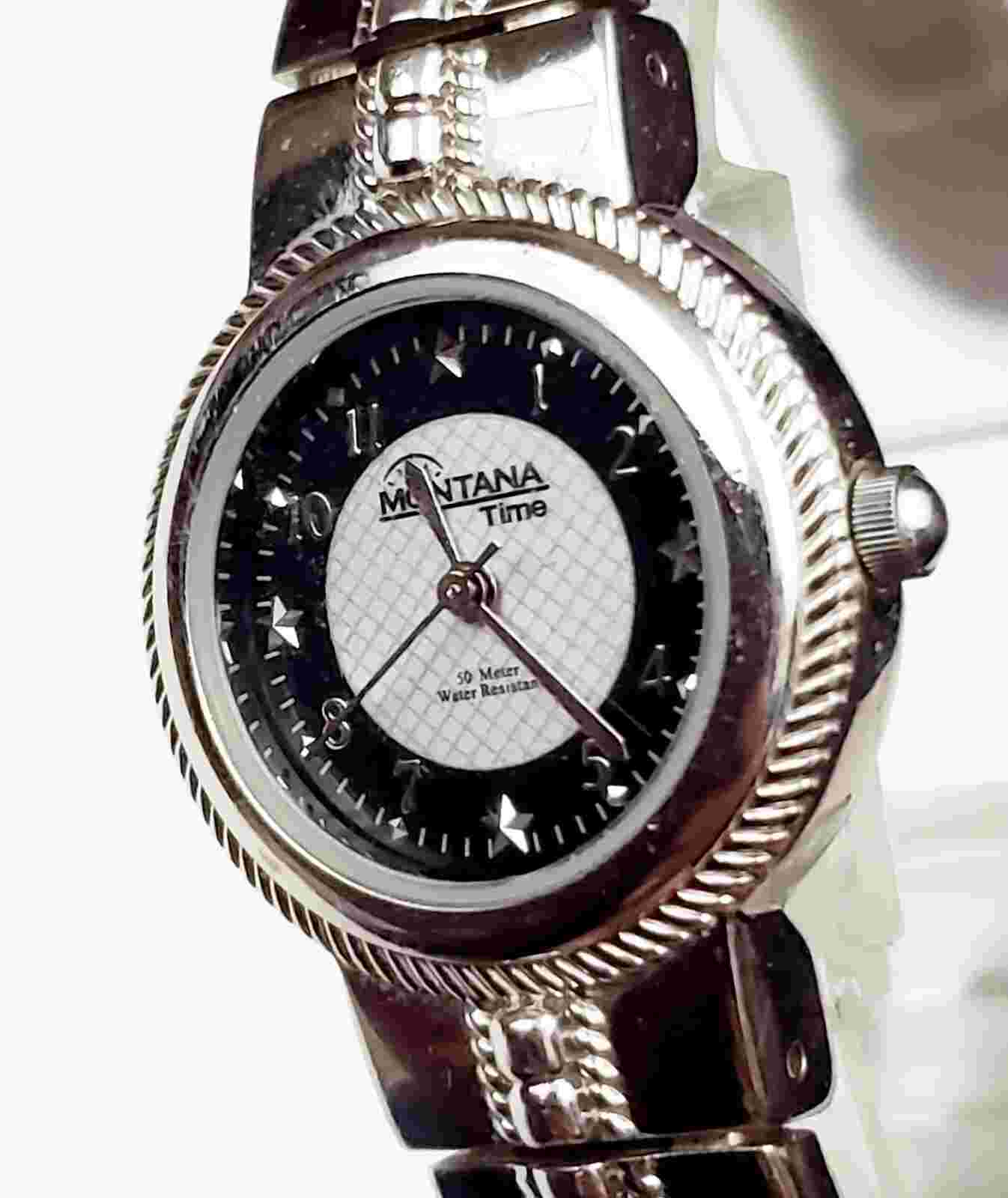RARE UNIQUE Women's CUFF Watch MONTANA TIME MT812